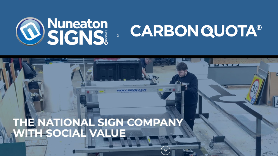 Nuneaton Signs website banner