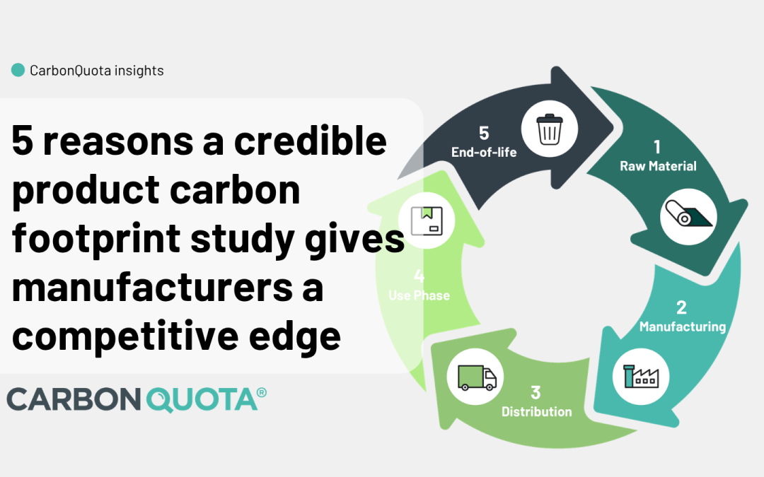 5 reasons a credible product carbon footprint study gives manufacturers a competitive edge