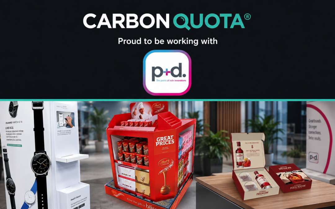 Print + Display x CarbonQuota: Carbon footprint data, built into every estimate